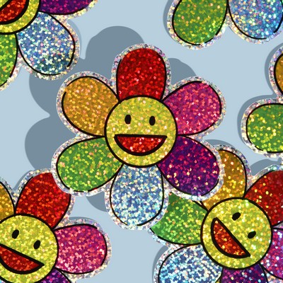 5"x5" Custom Glitter Stickers